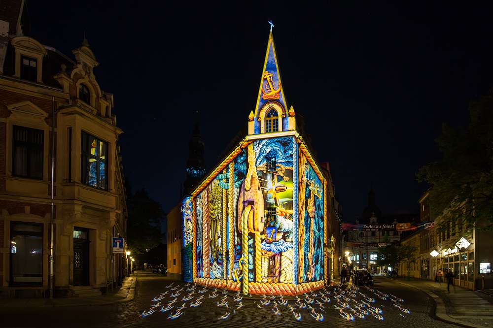 Zwickau Festival of Lights - Das Schiffchen am Kornmarkt - 2018